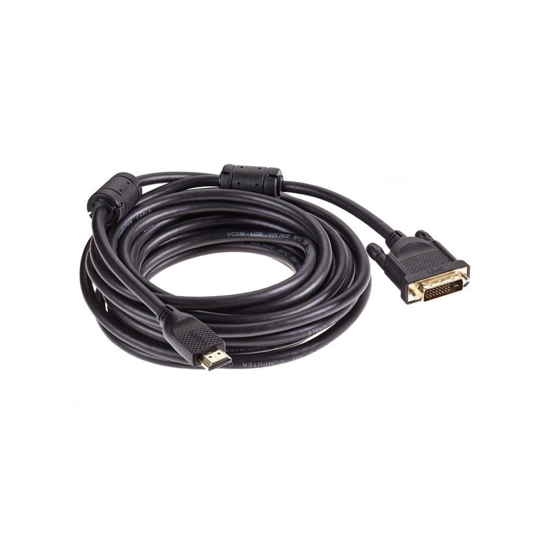 VCOM CG484GD-7.5M Кабель HDMI AM/DVI(24+1)M, 7.5м, CU, 1080P@60Hz, 2F, VCOM  <CG484G-7.5M>