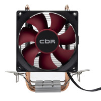 CBR-CC-2800-PWM Кулер для процессора, Al+Cu, 2 heat pipes, Socket 775/1155/1156/1150/1151/1200/1700/940/AM2/АМ2+/АМ3/AM3+/FM1/FM2/AM4/AM5, TDP 95W, 90mm Fan, 1600RPM, HB, PWM, 4pin, 26db