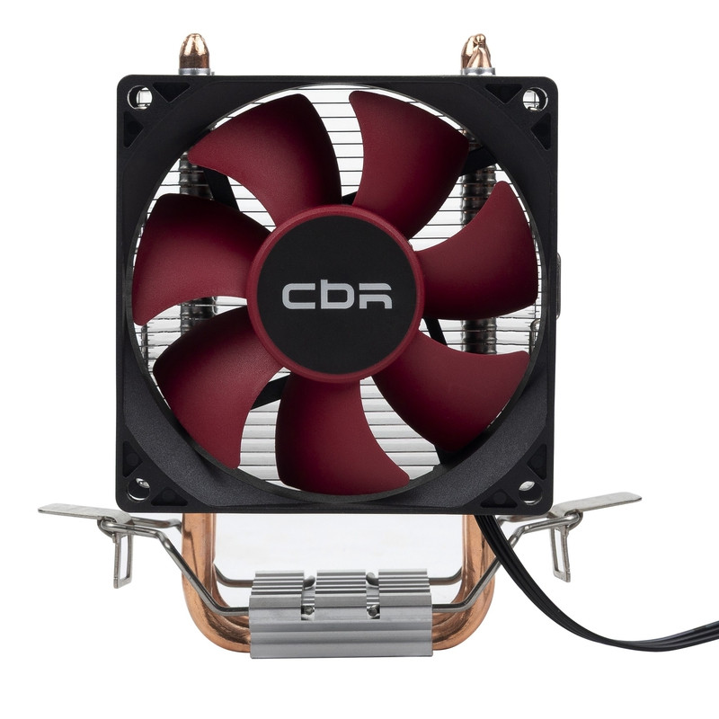 CBR-CC-2800-PWM Кулер для процессора, Al+Cu, 2 heat pipes, Socket 775/1155/1156/1150/1151/1200/1700/940/AM2/АМ2+/АМ3/AM3+/FM1/FM2/AM4/AM5, TDP 95W, 90mm Fan, 1600RPM, HB, PWM, 4pin, 26db