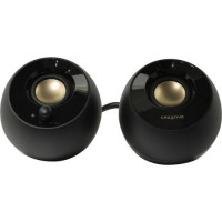 Колонки CREATIVE PEBBLE MF1680, 2.0, черный [51mf1680aa000]