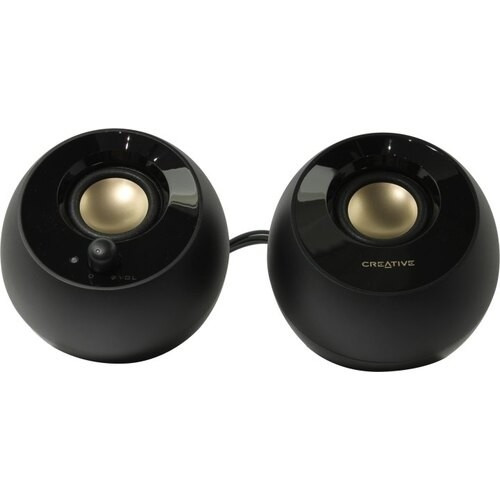 Колонки CREATIVE PEBBLE MF1680, 2.0, черный [51mf1680aa000]