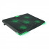 CROWN  Подставка для ноутбука CMLS-132 ( до 19" Размер 390*295*30 мм , кулеры: D110mm*1+ D85mm*4, зелёная led подсветка, регулятор скорости, 3 уровня наклона)