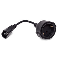 Кабель питания Filum FL-APC10-EU-C14-0.15M/5 CEE 7/3- С14, 3х0.75мм?, 220В, 10A, 2200 Вт, чёрный, 0.15м - 5шт. (1065164)