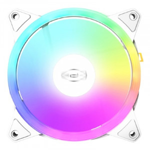 Кулер для корпуса/ PCCooler F3 T120 ARGB WH (120x120x25mm, 4-pin PWM, ARGB, 46CFM, 21.6dBA, 1800RPM, White)