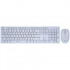 Oklick 240M White USB  Клавиатура + мышь cordless slim Multimedia [1091258]