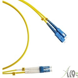 Hyperline FC-D2-9-LC/UR-SC/UR-H-2M-LSZH-YL (FC-9-LC-SC-UPC-2M) Патч-корд волоконно-оптический (шнур) SM 9/125 (OS2), LC/UPC-SC/UPC, duplex, LSZH, 2 м