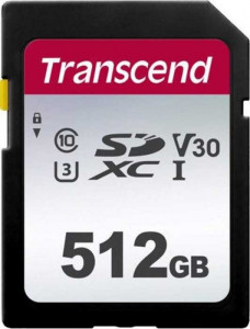 SecureDigital 512Gb Transcend TS512GSDC300S {SDXC Class 10, UHS-I U3}