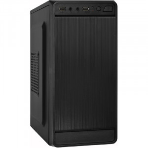 Exegate EX290275RUS Корпус Minitower ExeGate BAA-108-AA500 (mATX, БП AA500 с вент. 8см, 2*USB, аудио, черный)