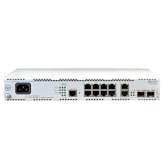ELTEX MES2308R Ethernet-коммутатор 8 портов 10/100/1000 Base-T, 2 комбо-порта 10/100/1000 Base-T/100/1000 Base-X (SFP), L3, 220V AC