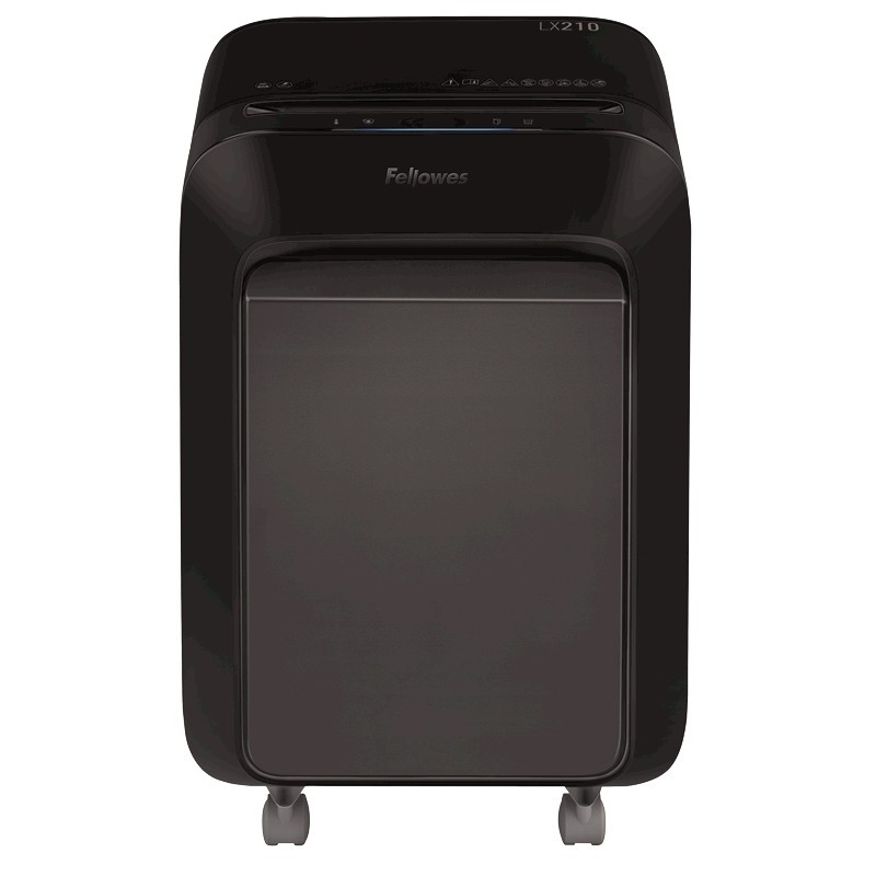 Fellowes Шредер PowerShred LX210 FS-55025(01), черный {DIN P-4, 4х12 мм, 16 лст., 23 лтр, Jam Proof™, SafeSense}