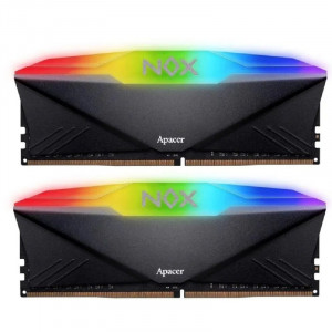 Комплект модулей памяти Apacer 32GB DDR4 3200 DIMM NOX RGB AURA2 w/HS RP-K2 Kit (2x16GB), 1.35V, 1024x8 