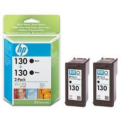 HP C9504HE Картридж №130, Black {DJ 5743/5943/6543/PH Smart 2573/2613/2713/8053, Black (2-pack)}