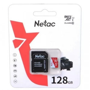 Флеш карта microSDXC 128Gb Netac (NT02P500ECO-128G-R) NT02P500ECO-128G-R