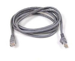 Комм шнур, UTP, кат 5e,  3м с RJ45 (серый)