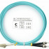 Cabeus FOP-50-LC-ST-3m Шнур оптический duplex LC-ST 50/125 mm OM3 3м LSZH