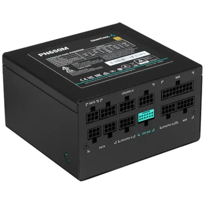 Блок питания Deepcool GAMERSTORM PN650M (ATX 3.1, 650W, Full Cable Management, PWM 120mm fan, Active PFC, 80+ GOLD, Active PFC + Full Bridge SRC LLC + DC/DC, Gen5 PCIe) RET