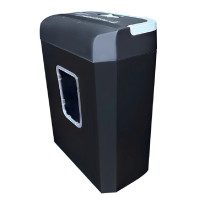 Шредер Cactus CS-SH-C2 черный (секр.P-4) фрагменты 8лист. 13лтр. скрепки скобы пл.карты