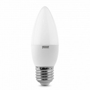 GAUSS 33216 Светодиодная лампа LED Elementary Свеча 6W E27 420lm 3000K 1/10/50 0