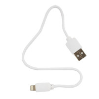 Гарнизон Кабель USB AM/Lightning, для iPhone5/6/7, IPod, IPad, 0.3м, белый, пакет (GCC-USB2-AP2-0.3M-W)
