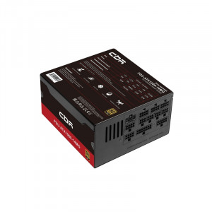 Блок питания CBR ATX 1000W 80+ Gold, Full Modular, DC-DC, APFC, 24pin, 1*PCIE5.1(12+4pin), 2*8-pin(4+4P), 3*6+2pin, 3*SATA, 5*IDE, 14cm fan, 1.5м кабель питания, черный [PSU-ATX1000-14MG/14GM] BOX