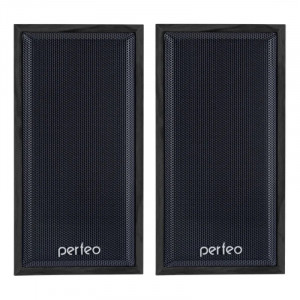 Perfeo колонки "Cabinet" 2.0, мощность 2х3 Вт (RMS), чёрн дерево, USB (PF-84-BK)