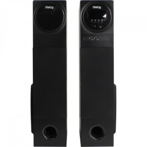 Dialog Progressive AP-2300 BLACK - акустические колонки 2.0, 2*40W RMS,  Bluetooth, FM+USB+SD reader