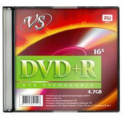 Диски VS DVD+R 4.7Gb, 16x, Slim Case 5шт.