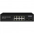 Коммутатор/ OSNOVO Гигабитный PoE коммутатор на 10 портов, 8 *10/100/1000 Base-T PoE, 2*SFP 1000 Base-T, PoE на порт до 30W, суммарно до 150W