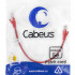 Cabeus PC-UTP-RJ45-Cat.5e-0.3m-RD Патч-корд U/UTP, категория 5е, 2xRJ45/8p8c, неэкранированный, красный, PVC, 0.3м