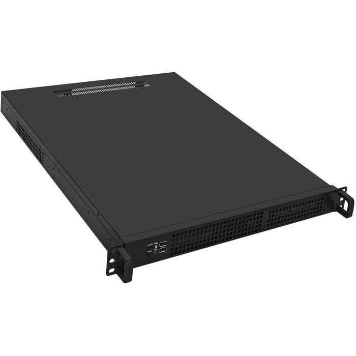 Exegate EX293171RUS Серверный корпус ExeGate Pro 1U550-04 <RM 19", высота 1U, глубина 550, БП 1U-1000ADS, USB>