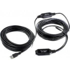 VCOM CU827-10M Кабель-адаптер USB3.0-repeater, удлинительный активный <Am-->Af> 10м <CU827-10M>