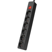 Filum Сетевой фильтр FL-SP6-1.8M-16, 4000 Вт., 6 розеток, защитные шторки, шнур 1.8 м., черный {00-01099764} Filum Сетевой фильтр FL-SP6-1.8M-16, 4000 Вт., 6 розеток, защитные шторки, шнур 1.8 м., черный {00-01099764}