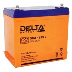 Delta DTM 1255 L (55 А\ч, 12В) свинцово- кислотный аккумулятор  