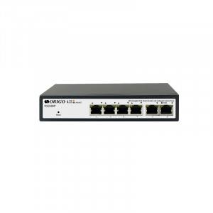 ORIGO OS2406P/60W/A1A Настраиваемый L2 PoE-коммутатор 4x1000Base-T PoE+, 2x1000Base-T, PoE-бюджет 60 Вт