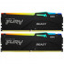 Kingston 32GB 6000MT/s DDR5 CL32 DIMM (Kit of 2) KF560C30BBAK2-32 FURY Beast RGB XMP