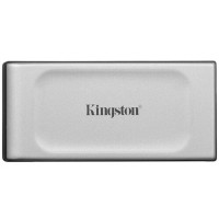 Kingston External SSD 2TB XS2000 BOC, Type-C, USB 3.2 Gen 2x2, R/W 2000/2000MB/s, IP55, 70x33x14mm, Silver (60 мес)