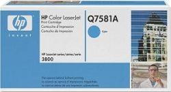HP Q7581A Картридж ,Cyan{Color LaserJet P2014/3800, Cyan, (6000стр.)}