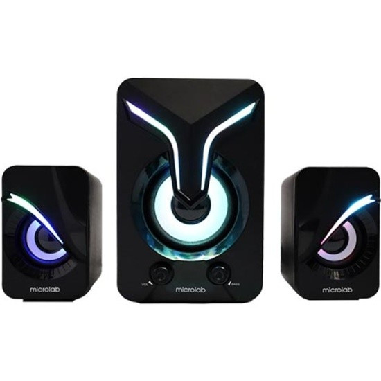 MICROLAB U270 Phenix черный {5 Вт + 3 Вт x2, Гармонические искажения: < 0,5% (1 Вт 1 кГц), Частотная характеристика: 20 Гц - 20 кГц, Чувствительность: 1000 мВ, Соотношение сигнал/шум: > 85 дБ, Раздел}