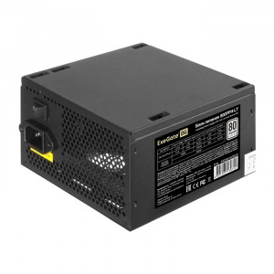 Exegate EX292152RUS Блок питания 800W ExeGate 80 PLUS® 800PPH-LT (ATX, APFC, КПД 82% (80 PLUS), 12cm fan, 24pin, 2x(4+4)pin, PCIe, 5xSATA, 3xIDE, black, Color Box)