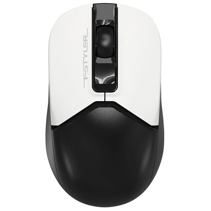 Мышь A4Tech Fstyler FG12 Panda белый/черный оптическая (1200dpi) беспроводная USB (3but)