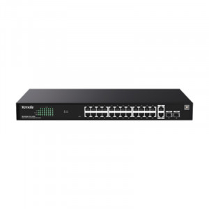 IP-COM G2228P-24-410W Web smart коммутатор с 26 гигабитными портами и 2 SFP-портоми, PoE 24х30Вт (до 370Вт) IP-COM G2228P-24-410W Web smart коммутатор с 26 гигабитными портами и 2 SFP-портоми, PoE 24х30Вт (до 370Вт)
