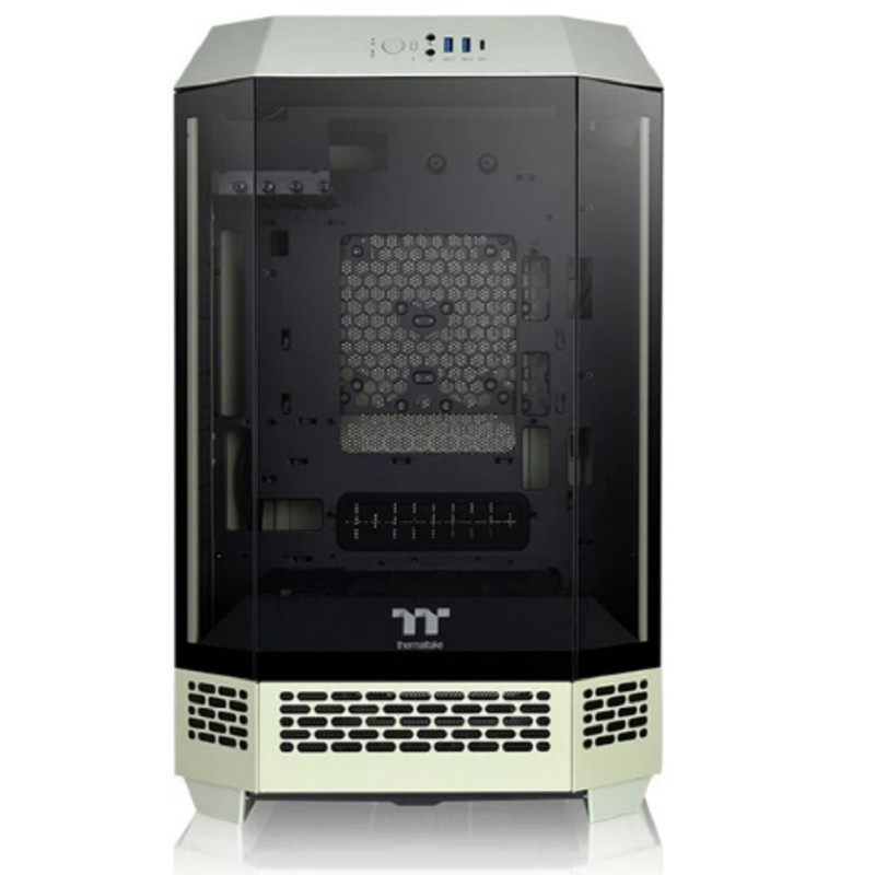 Корпус Thermaltake The Tower 300 Matcha Green зеленый без БП miniITX 7x120mm 5x140mm 2xUSB3.0 audio bott PSU