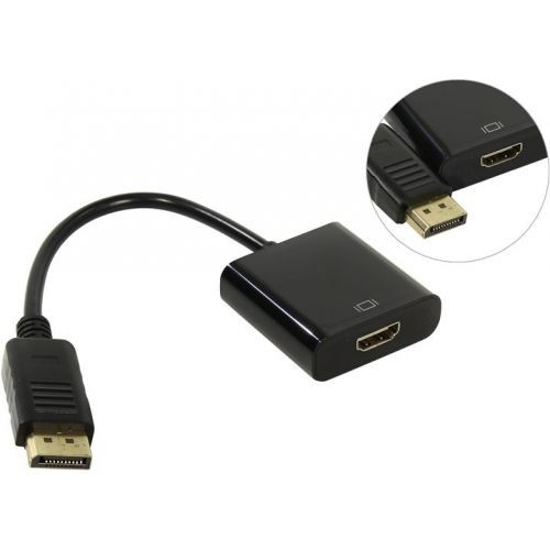 ORIENT Кабель-адаптер C306W, DisplayPort M -> HDMI F, длина 0.2 метра, белый (30740)