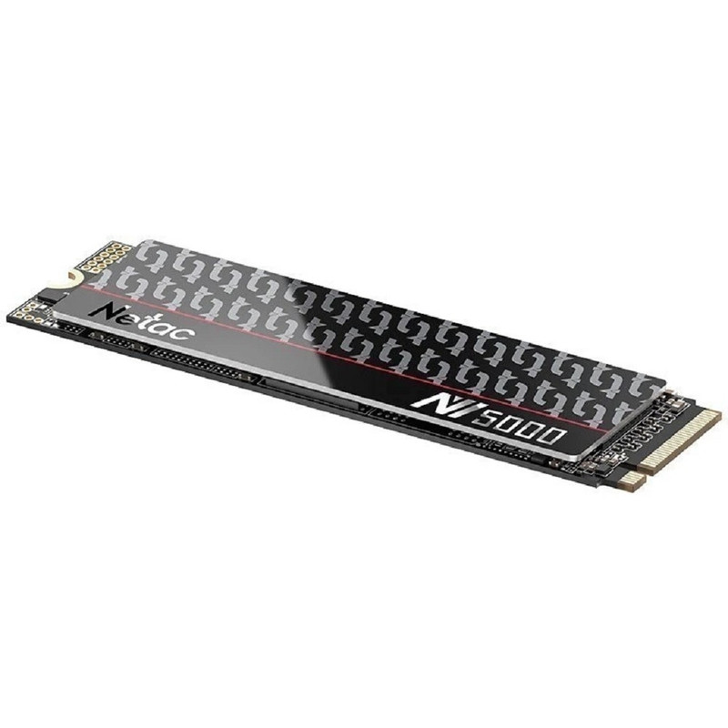 Твердотельный накопитель SSD M.2 Netac 2.0Tb NV5000t Series <NT01NV5000t-2T0-E4X> Retail (PCI-E 4.0 x4, up to 4800/4400MBs, 3D NAND, 1280TBW, NVMe 1.4, 22х80mm, heat spreader)