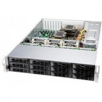 Supermicro server chassis CSE-LA26E1C4-R609LP, 2U, 12x 3.5" (tool-less) or 2.5" (screw) hot-swap, 12-port 2U SAS3 12Gbps, 600W RPSU