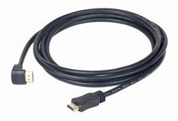 Кабель HDMI Gembird, 3.0м, v1.4, 19M/19M, угл. раз.,черный, позол.раз., экран, пакет [CC-HDMI490-10]