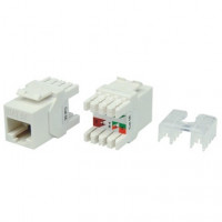 Hyperline KJ8-8P8C-C5e-180-WH Вставка Keystone Jack RJ-45(8P8C), категория 5e, тип 180 градусов, белая Hyperline KJ8-8P8C-C5e-180-WH Вставка Keystone Jack RJ-45(8P8C), категория 5e, тип 180 градусов, белая