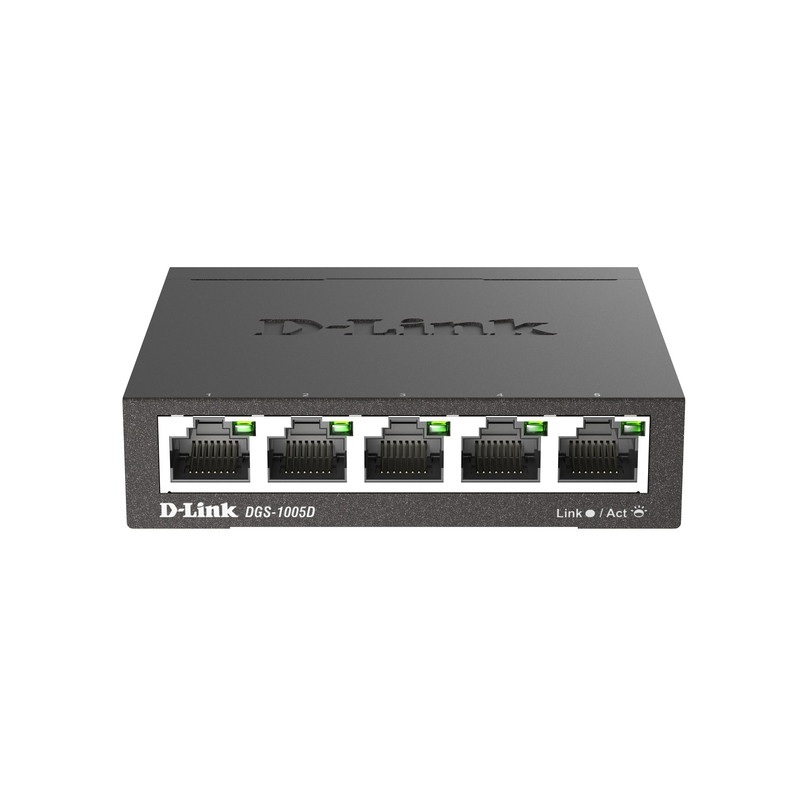 D-Link DGS-1005D/R1A Неуправляемый коммутатор с 5 портами 10/100/1000Base-T
