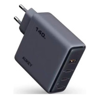 Aukey сетевое зарядное устройство Comet Mix 140W 3C+A  Gray (AWC-PA-C6G)