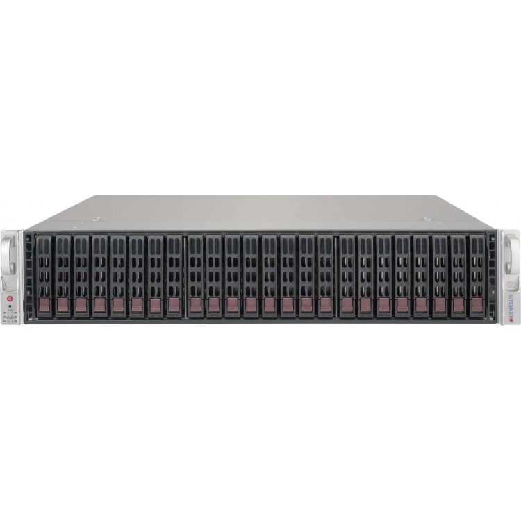 Supermicro server chassis CSE-216BE2C-R920LPB, 2U, 24 x 2.5" hot-swap SAS/SATA drive bay, optional 2 x 2.5" hot-swap drive bay, 1U 920W RPSU
